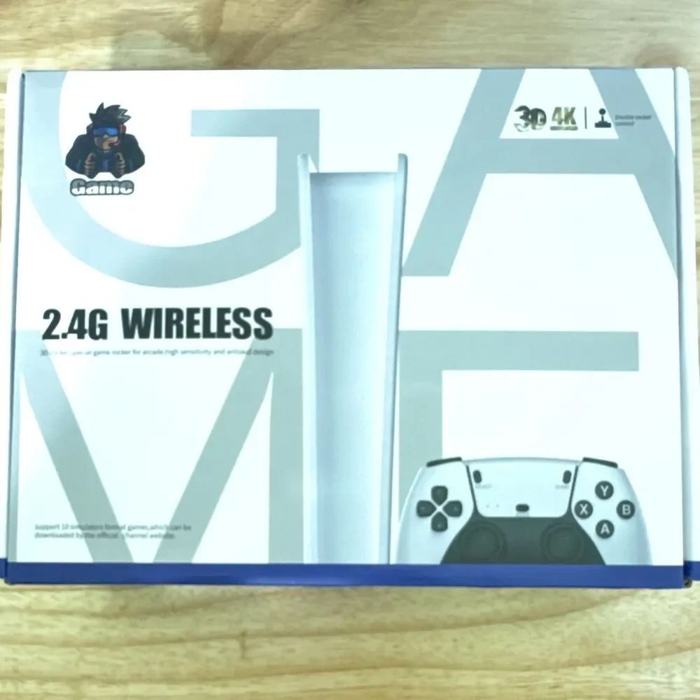 Game 2000+ retro games 2.4G Wireless Dual Controller/Receiver HDMI White/Black